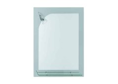 Gloria Major Ορθογώνιος Καθρέπτης Μπάνιου Led με Ράφι 60x70cm 15-1260