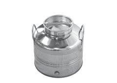 Δοχείο Λαδιού Inox Tre.I 25 Lt Με Βιδωτό Καπάκι