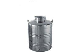 Δοχείο Inox Tre.I 75Lt Με Βιδωτό Καπάκι Και Βαλβίδα Εξαέρωσης