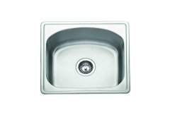Gloria Tetras 420 Ένθετος Νεροχύτης Inox Σατινέ Μ45.5xΠ38.5cm Ασημί