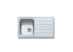Gloria Finox 304 Cortina-1 Nova Ένθετος Νεροχύτης Inox Σατινέ Μ86xΠ50cm Ασημί