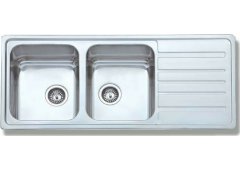 Gloria Finox 304 Cortina-II Nova Ένθετος Νεροχύτης 116x50cm Inox Σατινέ