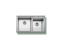 Gloria Kanoni ST/ST Finox Ένθετος Νεροχύτης 81x48cm Inox Σατινέ