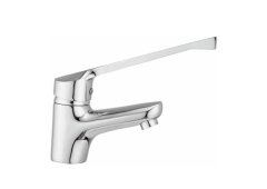 Gloria Delta 23-1120 Αναμεικτική Μπαταρία Νιπτήρα ΑΜΕΑ Ασημί