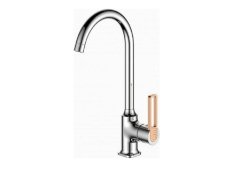 Gloria Valentina Ψηλή Μπαταρία Κουζίνας Πάγκου Chrome-Rose Gold