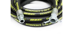 10M Ελαστικός σωλήνας 1" (Ø25mm) 40bar με χαλύβδινο περιστρεφόμενο ΚΑΜΛΟΚ