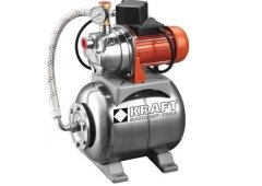 Kraft 43511 Μονοβάθμιο Μονοφασικό Πιεστικό Συγκρότημα Νερού Inox με Δοχείο 20 Λίτρων 1.1hp