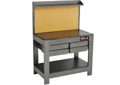 Bulle 47614 Πάγκος Εργασίας 113x61.5x158cm με Πλάτη και 4 Συρτάρια