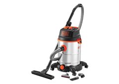BLACK&DECKER ΣΚΟΥΠΑ ΥΓΡΩΝ/ΣΤΕΡΕΩΝ INOX 30LT 1200W BXVC30XTDE (516891)