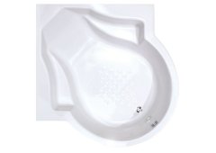 Sanitec Isabella 576 Γωνιακή Μπανιέρα 120x120cm