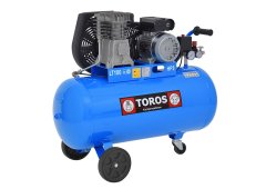 Toros Blue Line Μονοφασικό Κομπρεσέρ Αέρος με Ισχύ 3hp και Αεροφυλάκιο 100lt