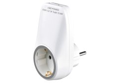 Ingco Φορτιστής Χωρίς Καλώδιο με 2 Θύρες USB-A 10.5W Λευκός