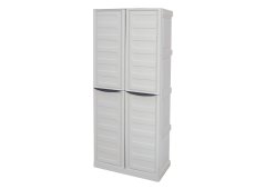 Artplast Δίφυλλη Ντουλάπα Πλαστική με 3 Ράφια 70x39x165εκ.
