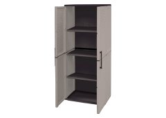 Artplast Δίφυλλη Ντουλάπα Easy Πλαστική με 3 Ράφια 68x37x163εκ.