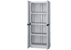 Artplast Δίφυλλη Ντουλάπα Πλαστική με 3 Ράφια 70x39x172εκ.