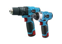 Bulle 63479 Σετ Κρουστικό Δραπανοκατσάβιδο & Παλμικό Κατσαβίδι 10.8V με 2 Μπαταρίες 2Ah