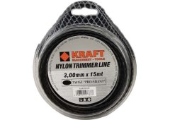 Kraft Pro Silent Μεσινέζα Οβάλ Στριφτή Μήκους 15m και Πάχους 3mm