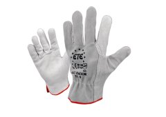 Ariete 016/10R Γάντια Δερμάτινα Λευκά Μόσχου Μεγέθους 10