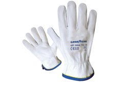 Goodyear Γάντια Δερμάτινα Λευκά G005/B Μεγέθους 9