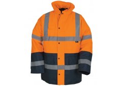 Vizwell Hamburg Μπουφάν Πορτοκαλί Ανακλαστικό Μεγέθους XL