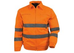 Vizwell Madrid Σακάκι Πορτοκαλί Φωσφορούχο Μεγέθους XXL