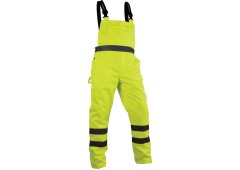 Vizwell Lisbon Παντελόνι με Τιράντες Φωσφορούχο Κίτρινο Μεγέθους M