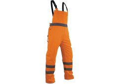 Vizwell Lisbon Παντελόνι με Τιράντες Πορτοκαλί Μεγέθους XXL