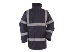 Vizwell Frankfurt VWJK01 Μπουφάν Εργασίας Ανακλαστικό με Κουκούλα Μπλε Μεγέθους XL