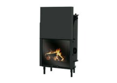 Ενεργειακό τζάκι ξύλου για σύνδεση με καλοριφέρ h2oceano 23 23kw κλειστου δοχειου edilkamin