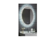 Gloria Drilia Στρογγυλός Καθρέπτης Μπάνιου Led 60x80cm 77-0224