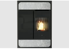 Edilkamin Bild ATC Up Σόμπα Pellet Αερόθερμη 9,1kW Φυσική Πέτρα