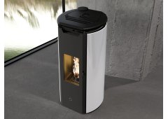 Edilkamin EK63 Tweed 90+ Σόμπα Pellet 9.2kW Φυσικής Ροής Γυάλινη