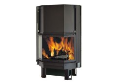 Edilkamin EK63 Firek 3 Ενεργειακό Τζάκι Ξύλου 15,2kW Πανωραμικό με Ανοιγόμενη Πόρτα με Βεντιλατέρ