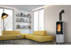 Edilkamin Tally 8 Up Ξυλόσομπα Αερόθερμη 8kW Φυσική Πέτρα