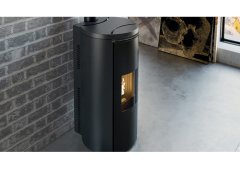 Edilkamin Celia ATC Plus Σόμπα Pellet Αερόθερμη 9.6kW Μαντεμένια