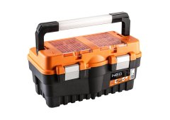Neo Tools Εργαλειοθήκη Χειρός Πλαστική με Ταμπακιέρα Π46xB24xΥ25.5cm