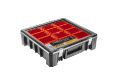 Neo Tools Ταμπακιέρα Εργαλείων 12 Θέσεων με Αφαιρούμενα Κουτιά Πορτοκαλί 40x40x12εκ.