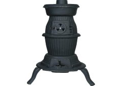 Χυτήρια Μισαηλίδη A-2 Μαντεμένια Ξυλόσομπα 6kW Μαύρη