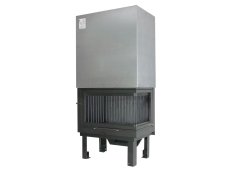 Χυτήρια Μισαηλίδη T-75 Corner 45-75 BG Ενεργειακό Τζάκι Ξύλου 15.5kW με Ανοιγόμενη Πόρτα