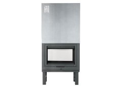 Χυτήρια Μισαηλίδη T-75 Ενεργειακό Τζάκι 15 KW Διαμπερές με Δυο Πόρτες Συρόμενες Ανοιγομενες A75FD2