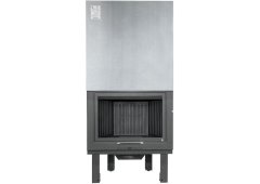 Χυτήρια Μισαηλίδη T-80 Ενεργειακό Τζάκι Ξύλου 15kW Ίσιο με Συρόμενη Ανοιγόμενη Πόρτα