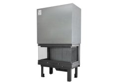 Χυτήρια Μισαηλίδη T-90 45-90 BG Ενεργειακό Τζάκι Ξύλου 24kW Τρίπλευρο Χωρίς Πόρτα