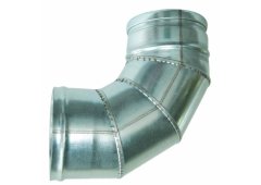 Airduct Hellas Γαλβανιζέ Γωνία για Σωλήνα Καπνοδόχου 45° Μονού Τοιχώματος Φ180 0.5mm