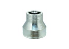 Airduct Hellas Ανοξείδωτη Συστολή Διπλού Τοιχώματος 0,5mm απο Φ300-350 σε Φ250-300