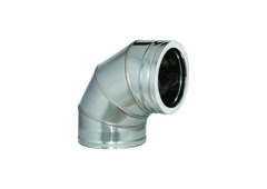Airduct Hellas Ανοξείδωτη Γωνία για Σωλήνα Καπνοδόχου Μονού Τοιχώματος 90ο Φ230 0.5mm
