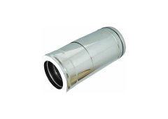 Airduct Hellas Πτυσσόμενη Σωλήνα Καπνοδόχου Διπλού Τοιχώματος Ανοξείδωτη 1m Φ130-180