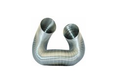 Airduct Hellas Εύκαμπτος Συμπτυσσόμενος Αεραγωγός Αλουμινίου 3m Φ150 με Πάχος 0,09mm