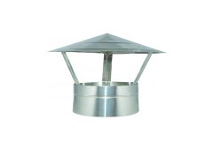 Airduct Hellas Γαλβανιζέ Καπέλο Καμινάδας Απλό Κινέζικο Φ180