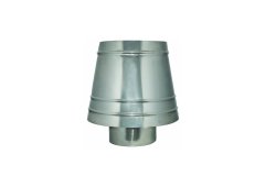 Airduct Hellas Ανοξείδωτο Καπέλο Καμινάδας Αντιανεμικό Καμπάνα Φ130