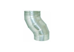 Airduct Hellas Μετατόπιση Άξονα S Καμινάδας Γαλβανιζέ Μονού Τοιχώματος Φ 150 0,40mm